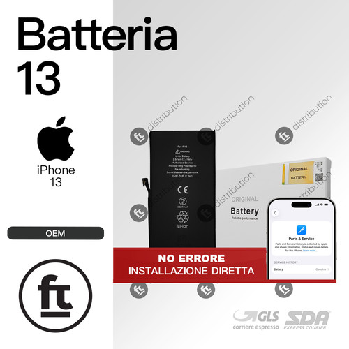 Apple batteria iphone oem - 13,